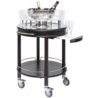 Roma Round Spirits and Aperitif Cart, Wenge