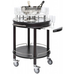 Roma Round Spirits and Aperitif Cart, Wenge
