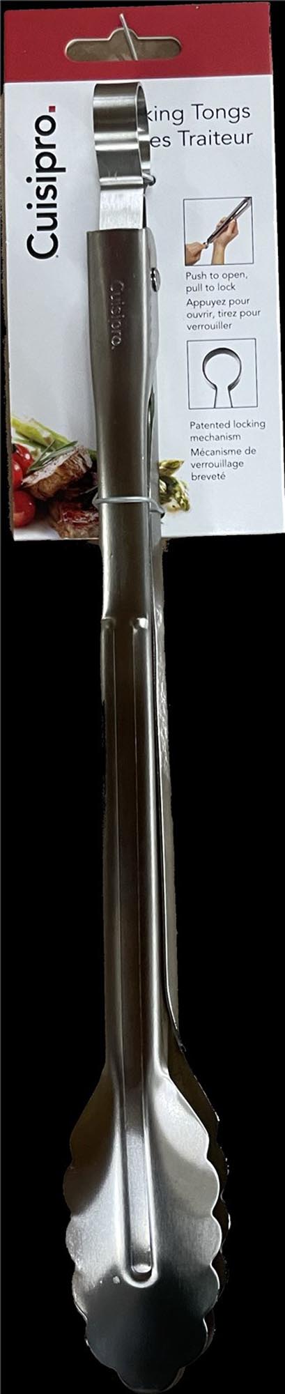 Cuisipro Universalzange 30 cm: Robuster 18/10 Edelstahl, spülmaschinenfest, ergonomisch, ideal für Grillen & Servieren.