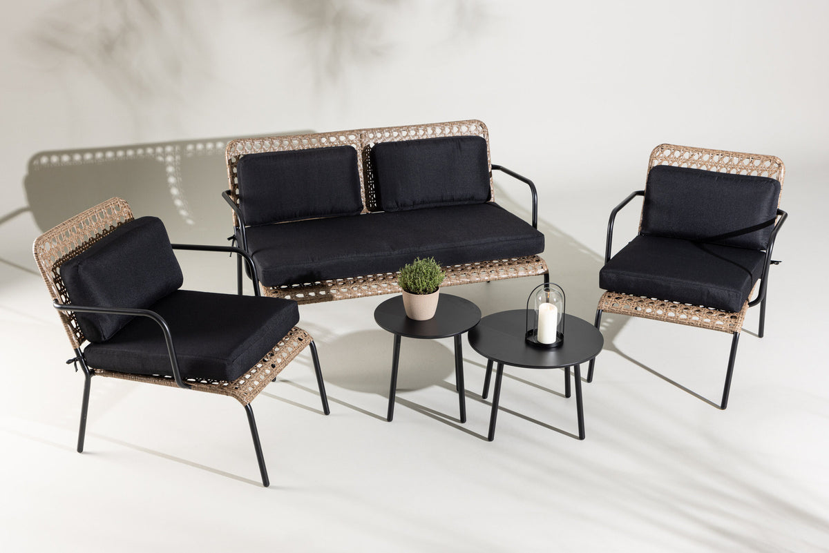 Paola Sofa Outdoorset ⌀50cm in Natur präsentiert im Onlineshop von KAQTU Design AG. Loungeset ist von Venture Home