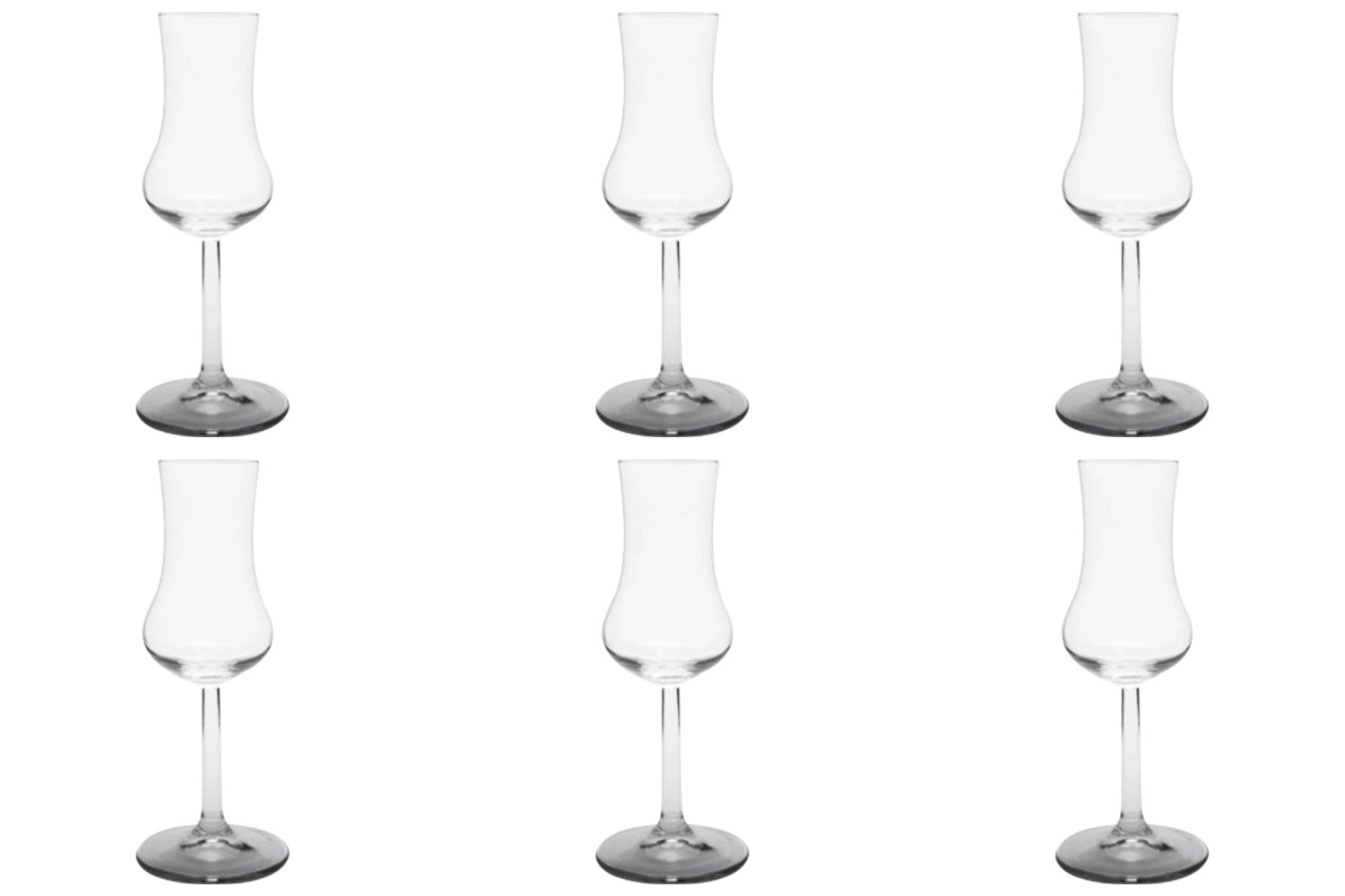 Coffret de 6 gobelets Taro Grappa 8cl, 2/4 cl // 16,8cm, Aligro