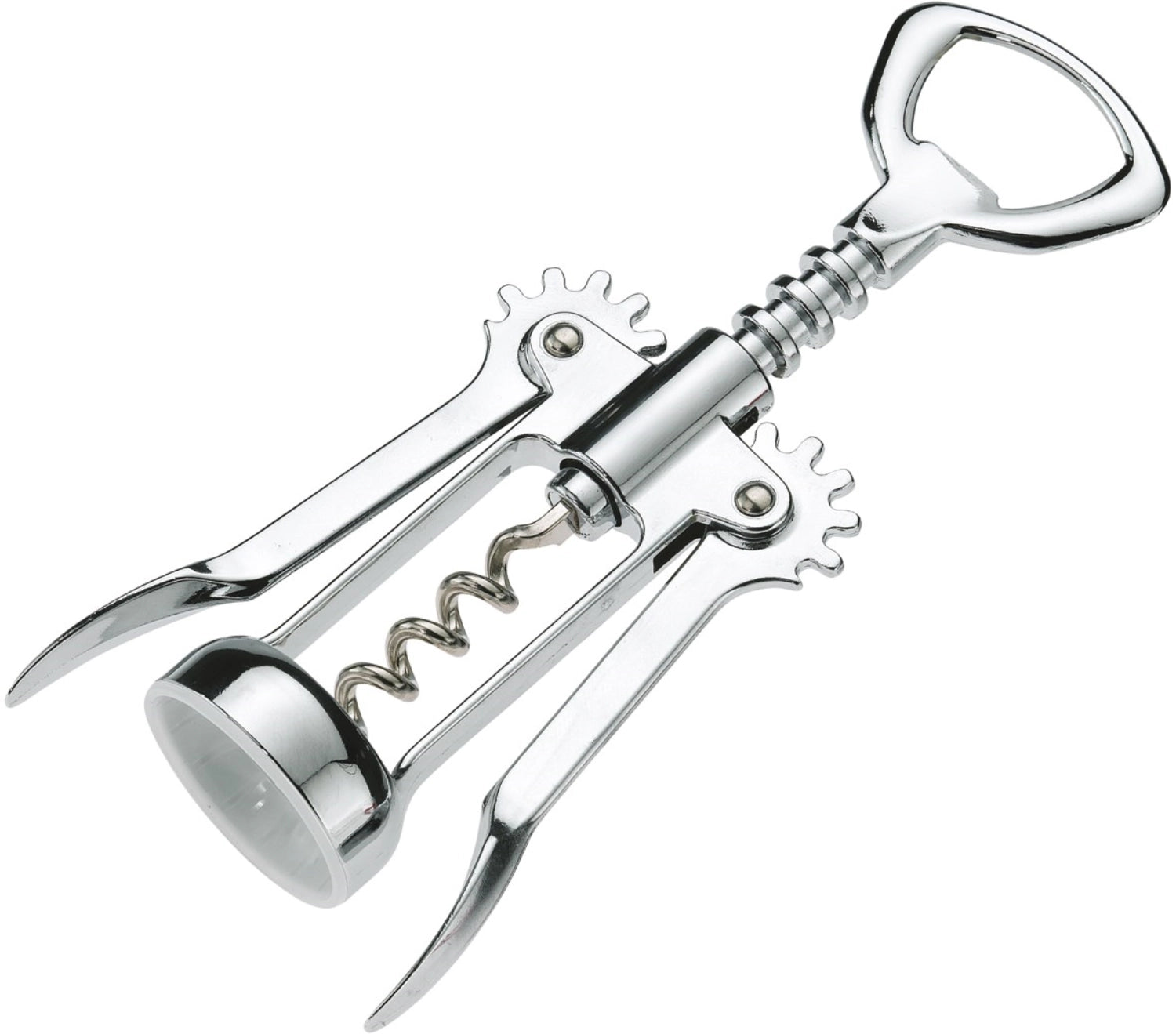 Tire-bouchon à levier, chromé, 16,5x6,5x4cm