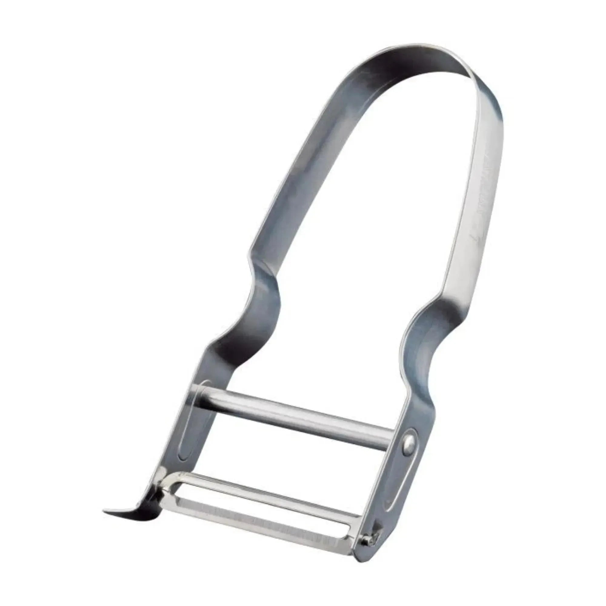 Gemüse- und Spargelschäler Verdura, 11x6.6x1.2cm in Silber präsentiert im Onlineshop von KAQTU Design AG. Küchenhelfer ist von Westmark