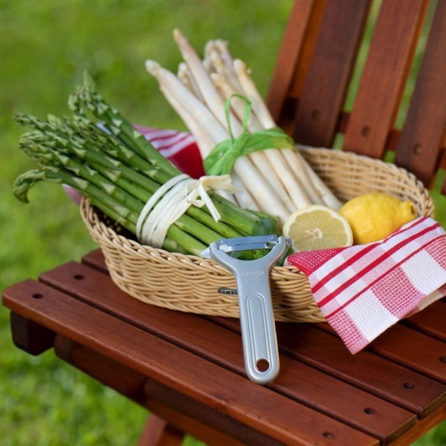 Éplucheur de légumes et d'asperges Lame rapide et interchangeable, 12x7,5x