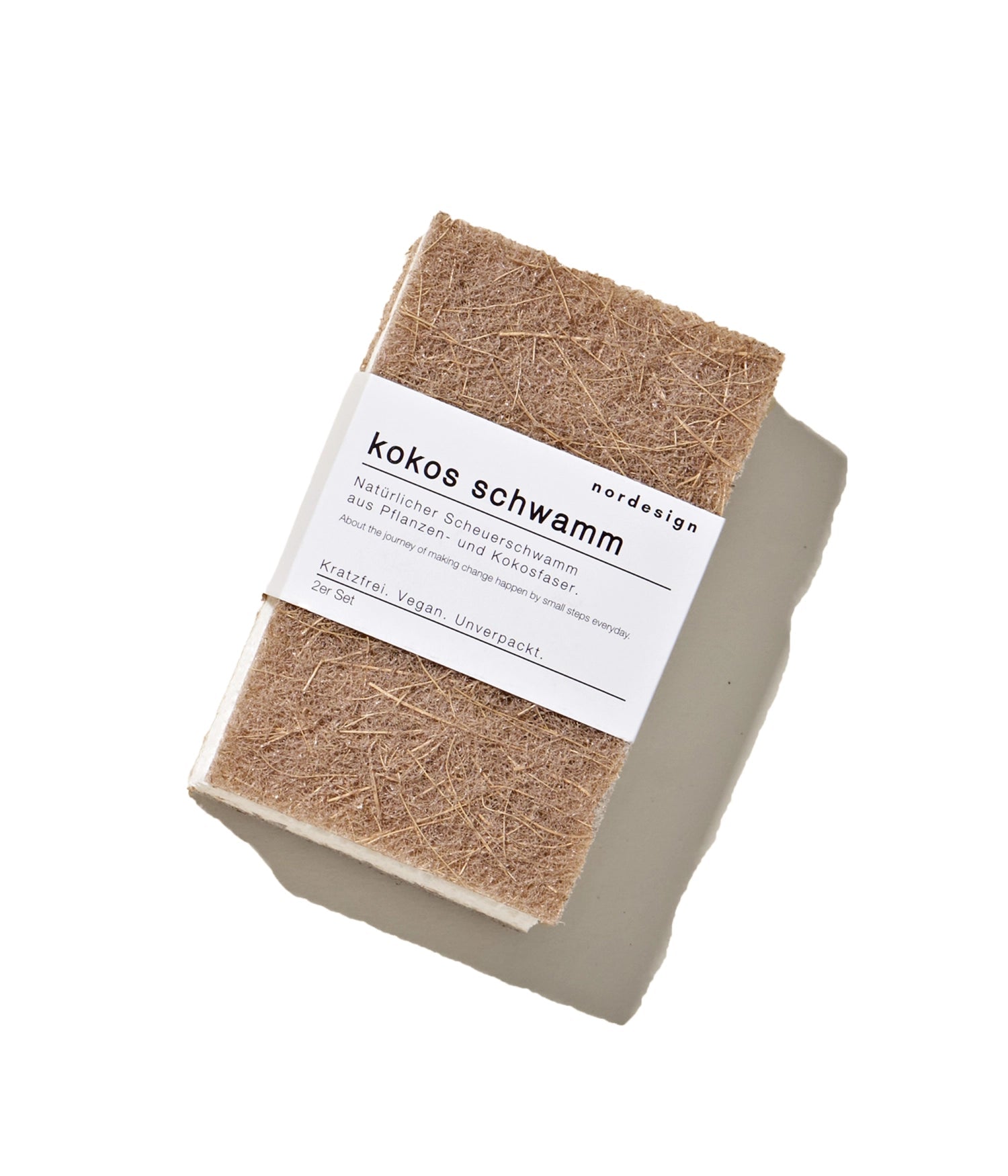 2er Set Kokos-Schwamm 11.5 x 7 cm H2 cm in Braun präsentiert im Onlineshop von KAQTU Design AG. Küchenhelfer ist von Nordesign