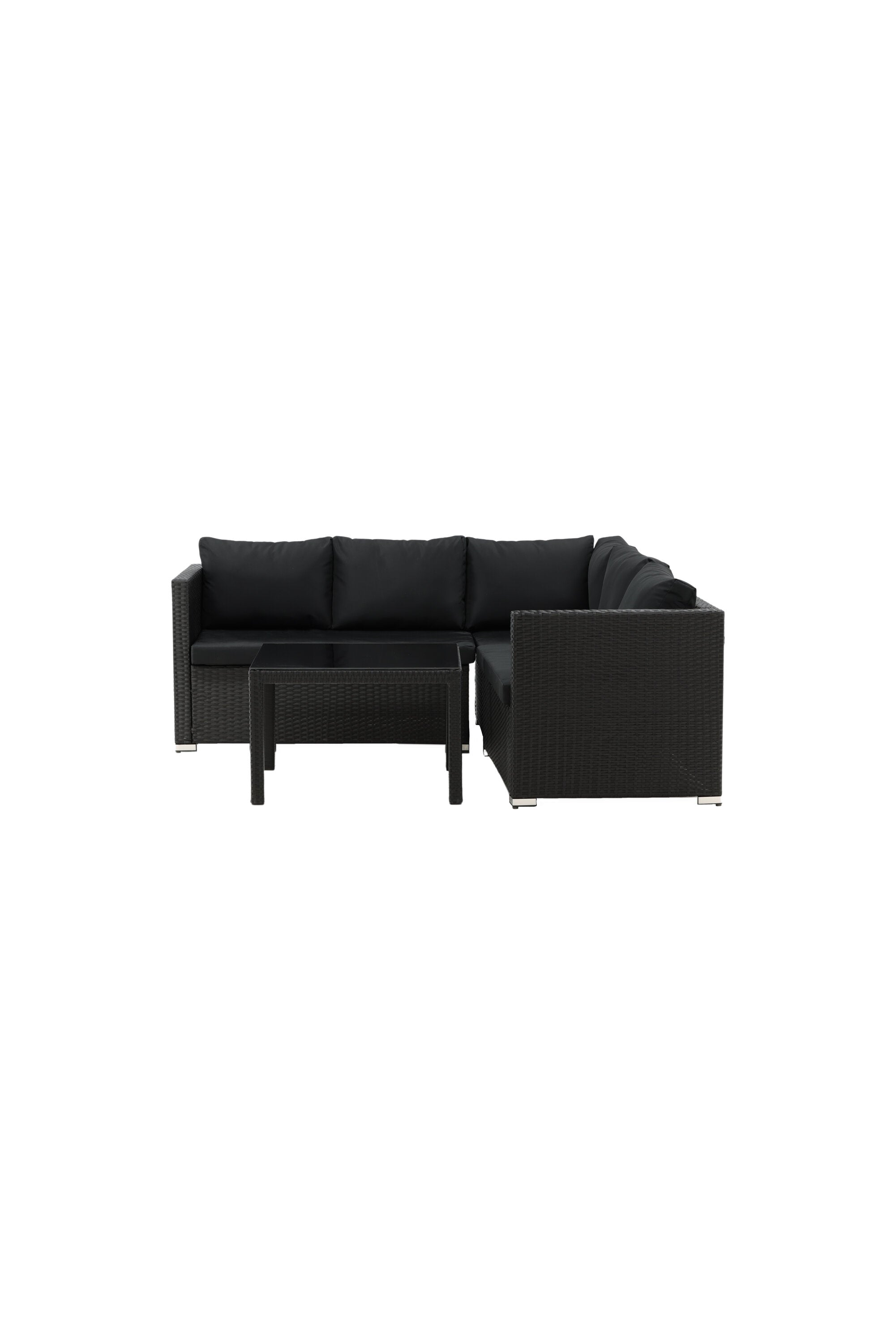 Kuba Ecksofa Outdoorset 70cm in Schwarz präsentiert im Onlineshop von KAQTU Design AG. Loungeset ist von Venture Home