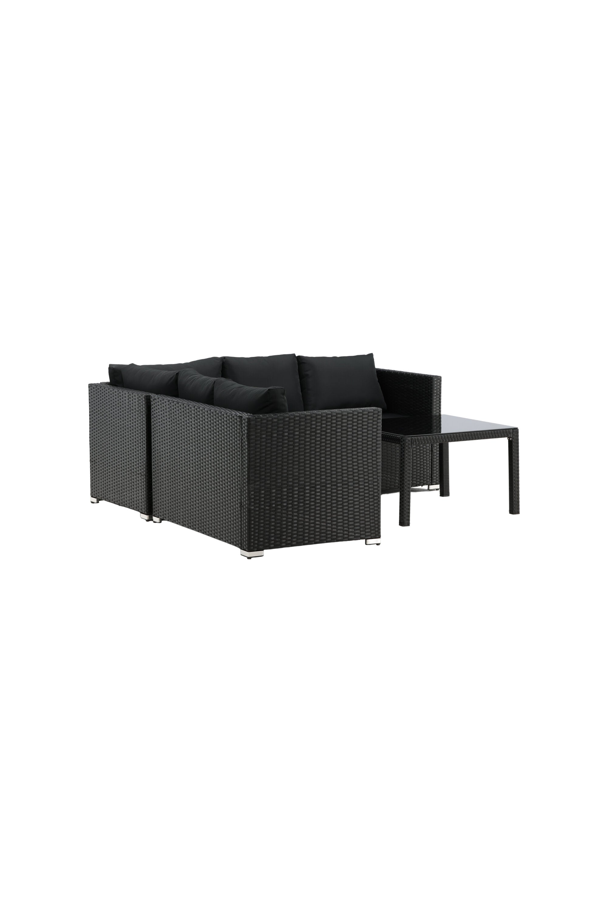 Kuba Ecksofa Outdoorset 70cm in Schwarz präsentiert im Onlineshop von KAQTU Design AG. Loungeset ist von Venture Home
