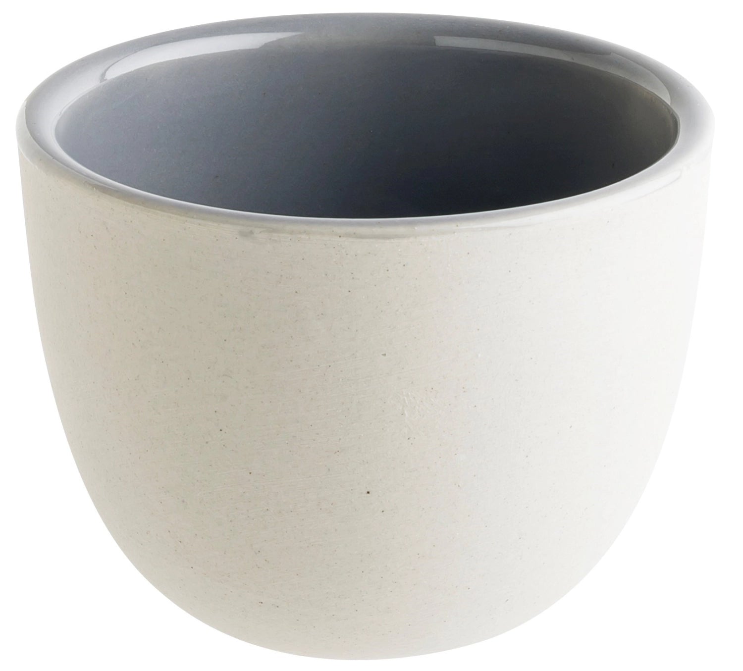 Ground gris cup without handle 250ml