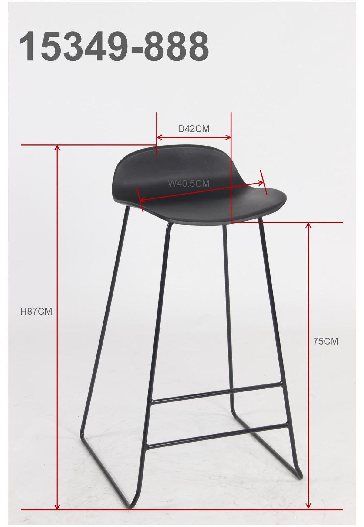 Wave Barstuhl in Weiss präsentiert im Onlineshop von KAQTU Design AG. Barstuhl ist von Venture Home
