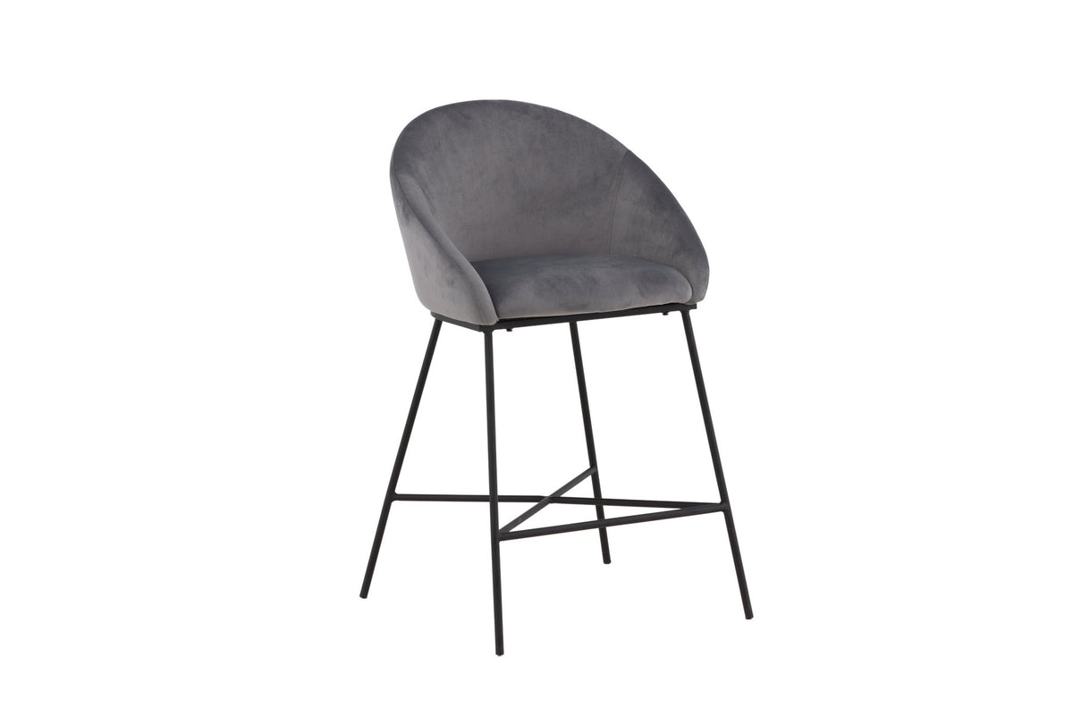 Velvet Barstuhl in Dunkelgrau präsentiert im Onlineshop von KAQTU Design AG. Barstuhl ist von Venture Home