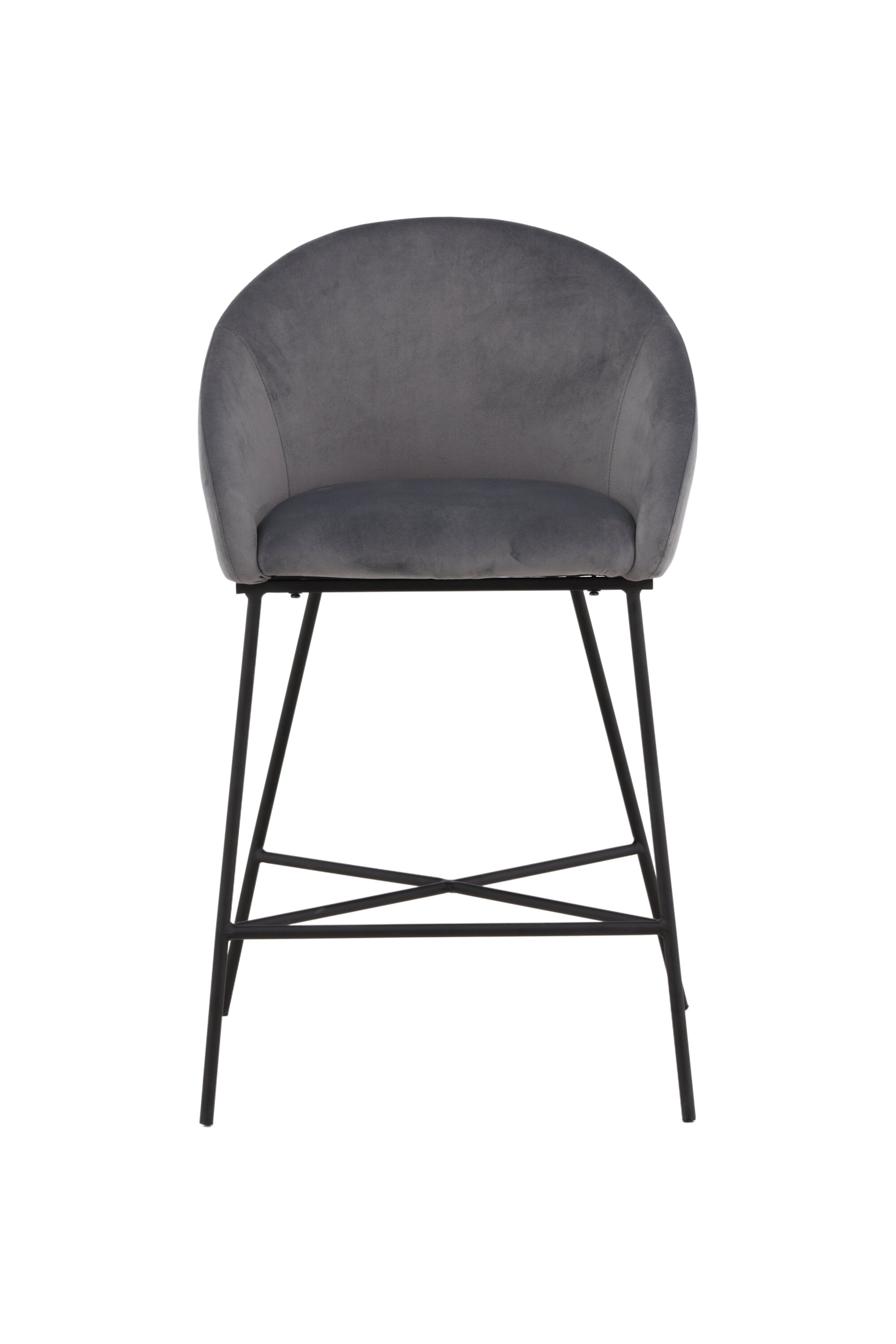 Velvet Barstuhl in Dunkelgrau präsentiert im Onlineshop von KAQTU Design AG. Barstuhl ist von Venture Home