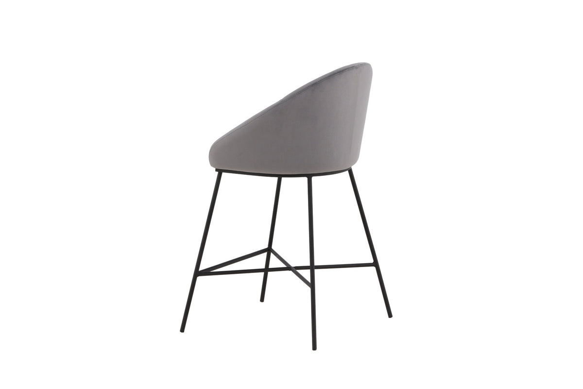 Velvet Barstuhl in Dunkelgrau präsentiert im Onlineshop von KAQTU Design AG. Barstuhl ist von Venture Home