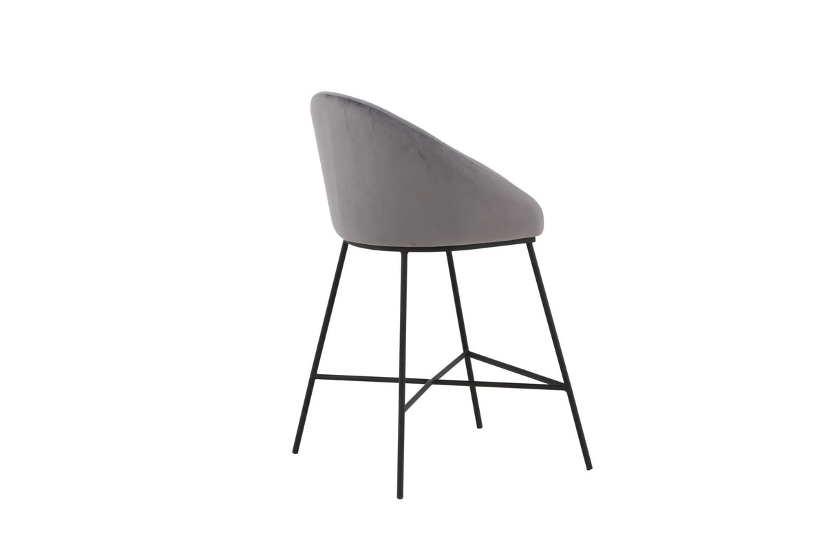 Velvet Barstuhl in Dunkelgrau präsentiert im Onlineshop von KAQTU Design AG. Barstuhl ist von Venture Home