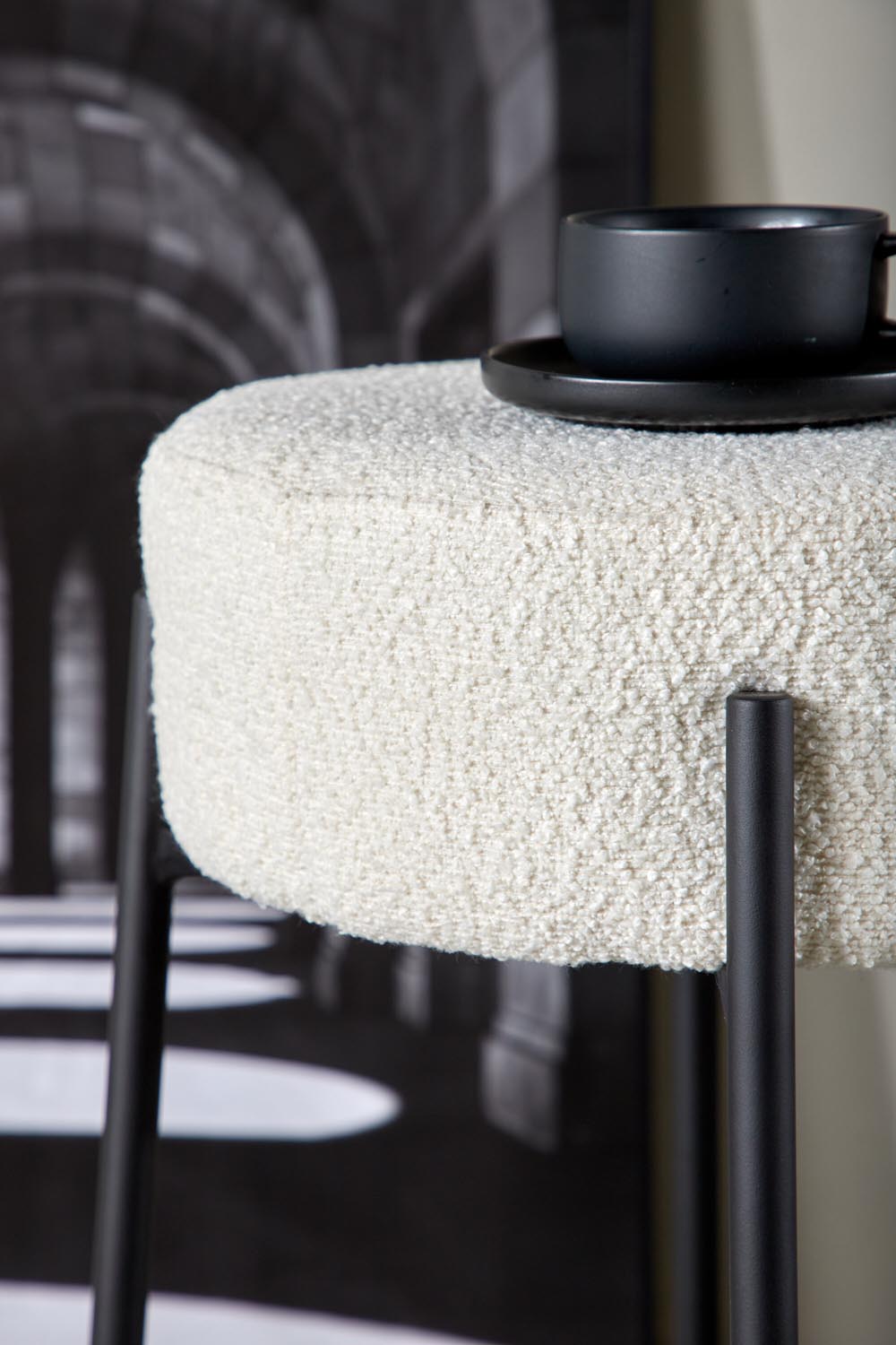 Tucson Barstuhl in Weiss präsentiert im Onlineshop von KAQTU Design AG. Barhocker ist von Venture Home