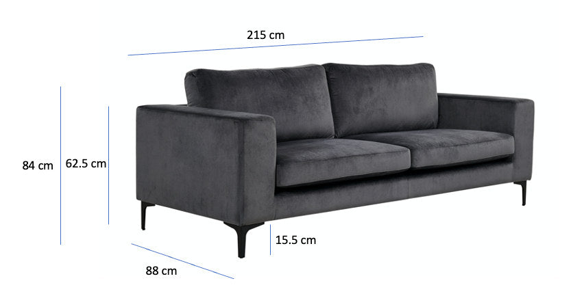 Bolero Sofa in Grün präsentiert im Onlineshop von KAQTU Design AG. 3er Sofa ist von Venture Home