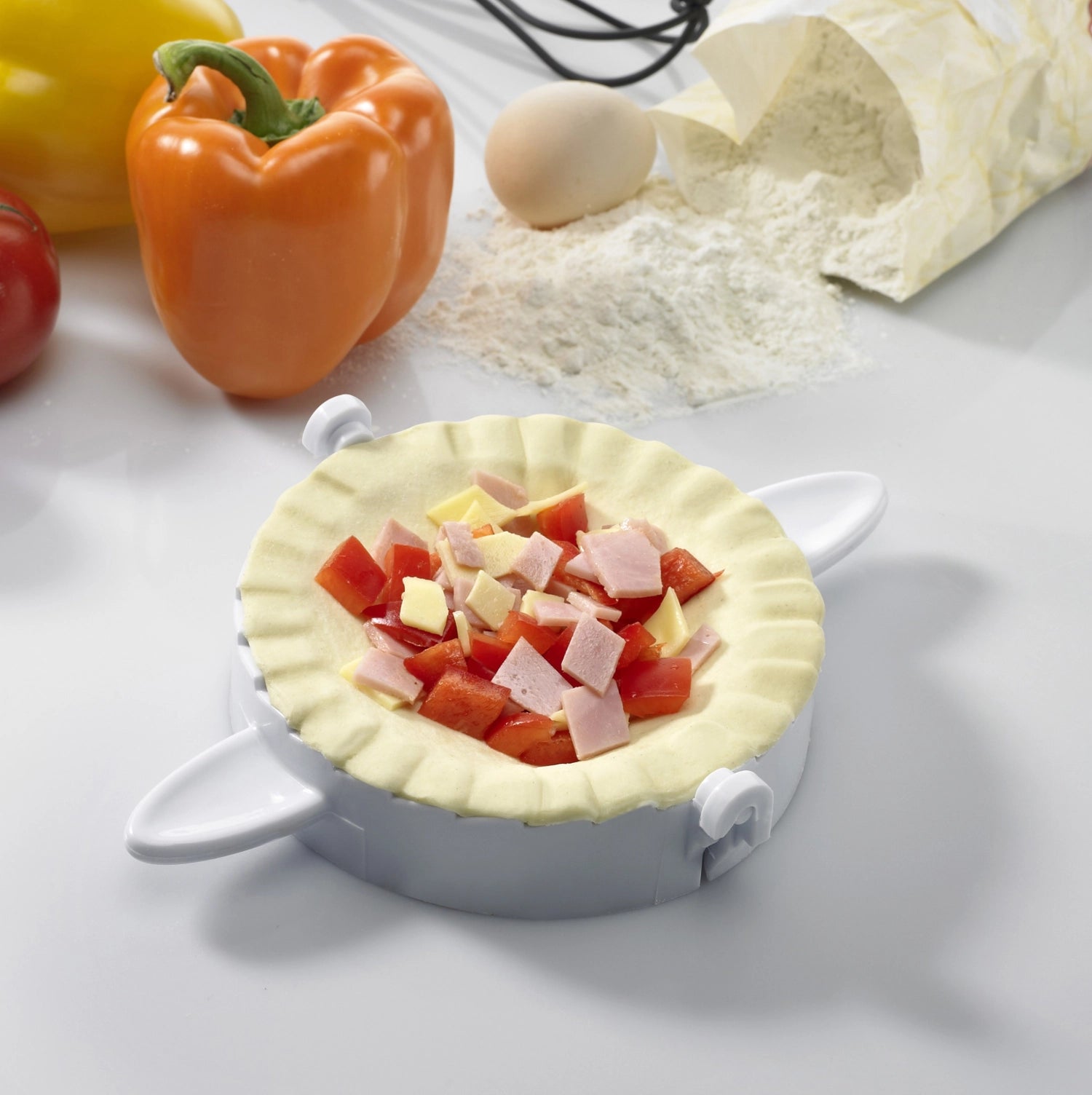 Praktisches 3-teiliges Set Ravioli- und Maultaschenformer von Westmark in verschiedenen Größen für perfekte Teigtaschen.