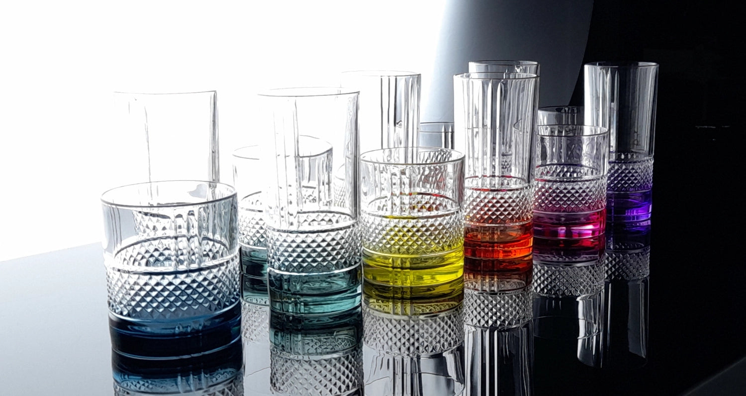 6er Set Brillante Color Hb Becher Ø7 H15 cm, 37cl