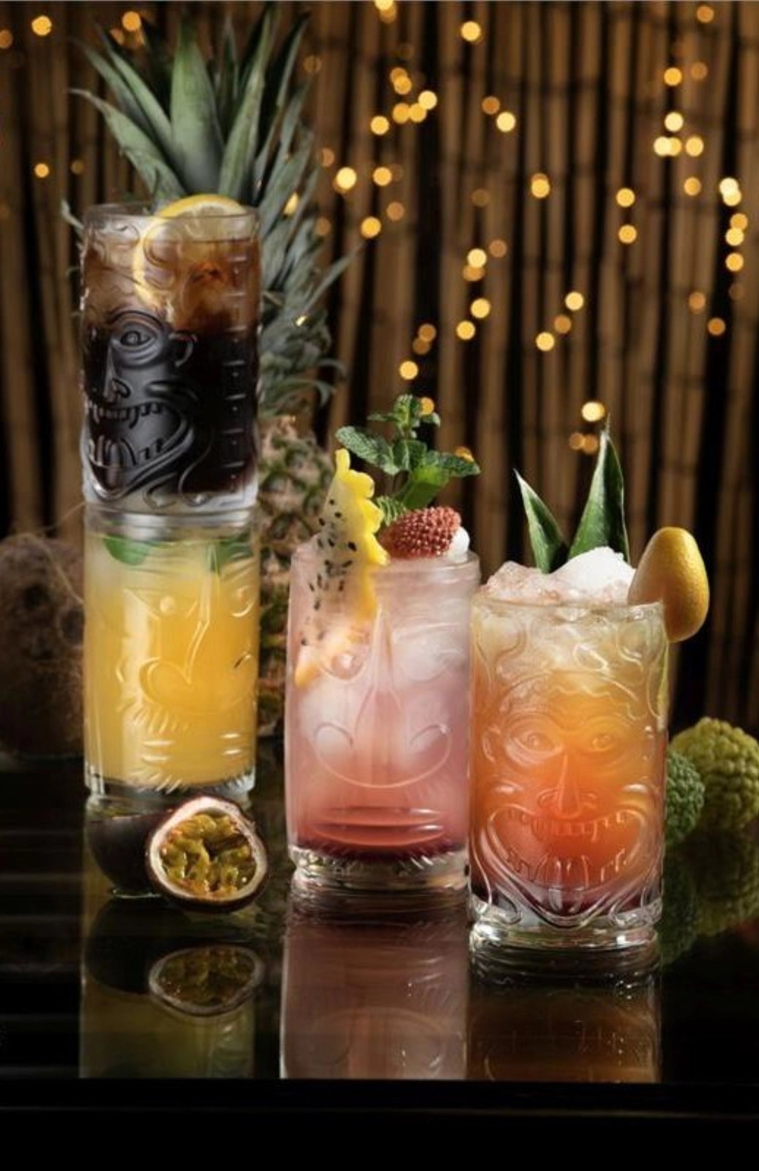 4 SET TIKI SARDINIA TUMBLER