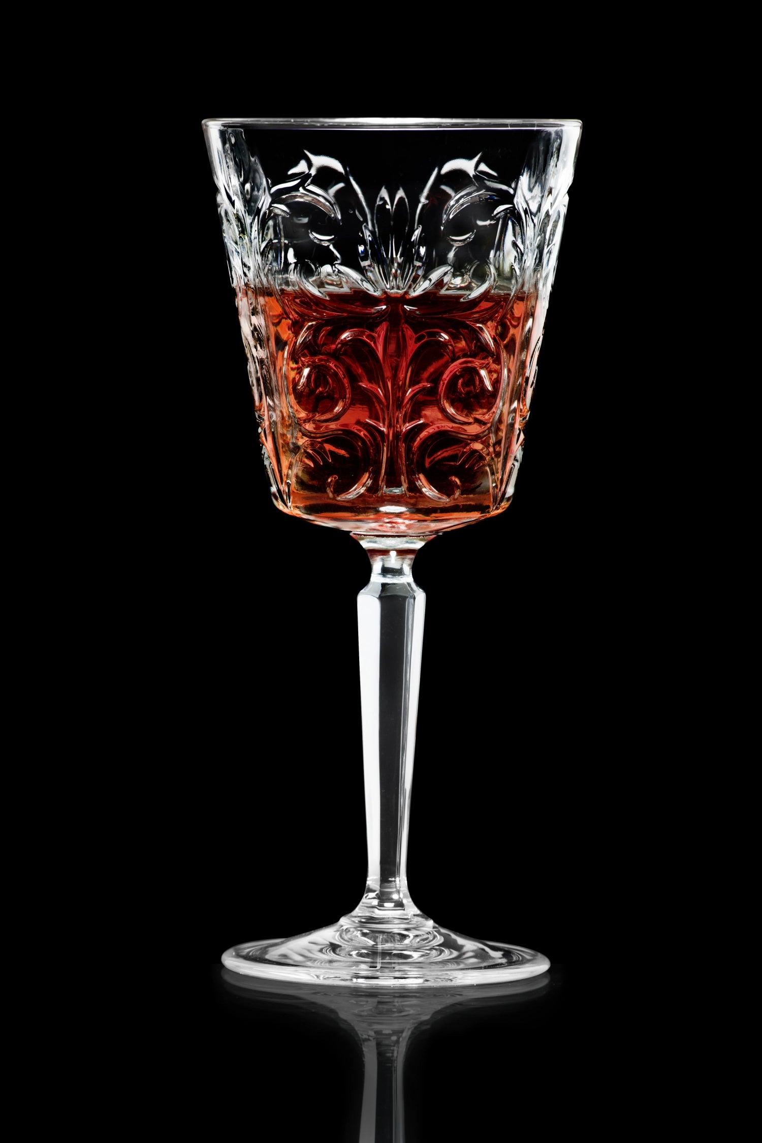 Elegantes 6-teiliges Set von RCR mit Tattoo-Muster, perfekt für Weinliebhaber, Ø8.8 cm, H19.4 cm, 29cl, für festliche Anlässe.