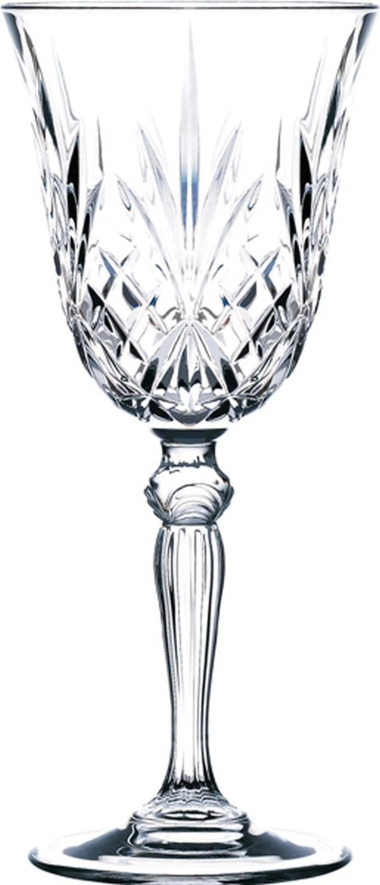 Elegantes 6er Set Melodia Weingläser von RCR, 28cl, Ø8.7cm, H20.2cm, ideal für stilvollen Weingenuss.