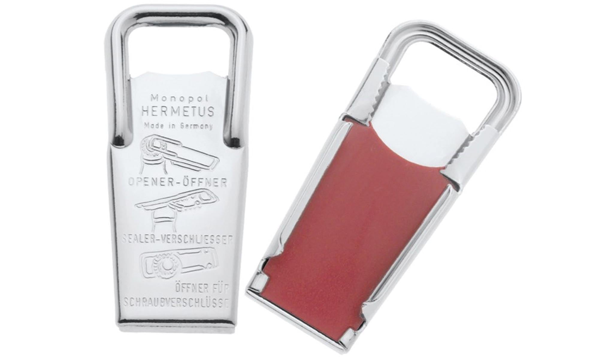 Kapselheber Hermetus, 8.5x3.5x1.5cm in Silber präsentiert im Onlineshop von KAQTU Design AG. Küchenhelfer ist von Westmark