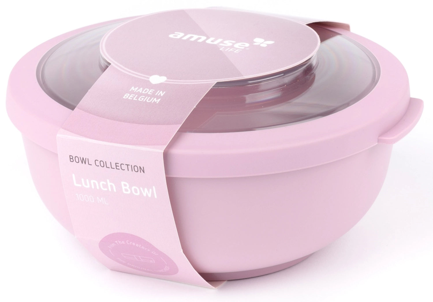 Amuse Life Lunch Schüssel 1000ml Ø173X89mm Pink - KAQTU Design