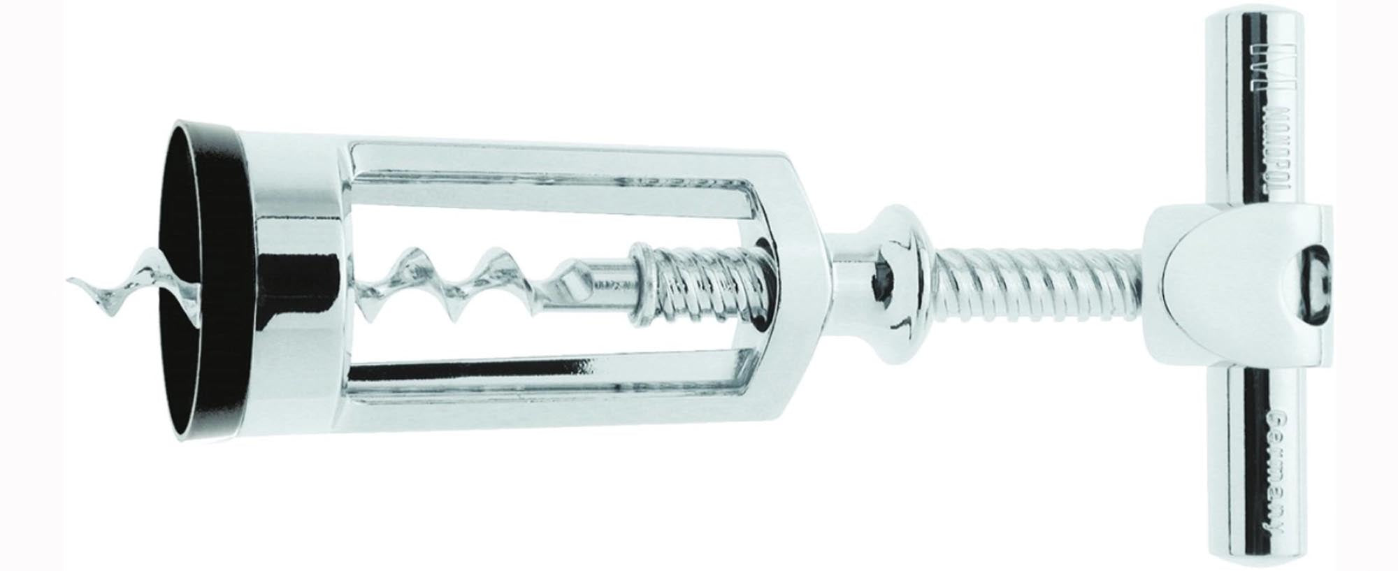 Glockenkorkenzieher Chianti in GK, edelmattiert, 15.5x7x3. in Silber präsentiert im Onlineshop von KAQTU Design AG. Weinzubehör ist von Westmark