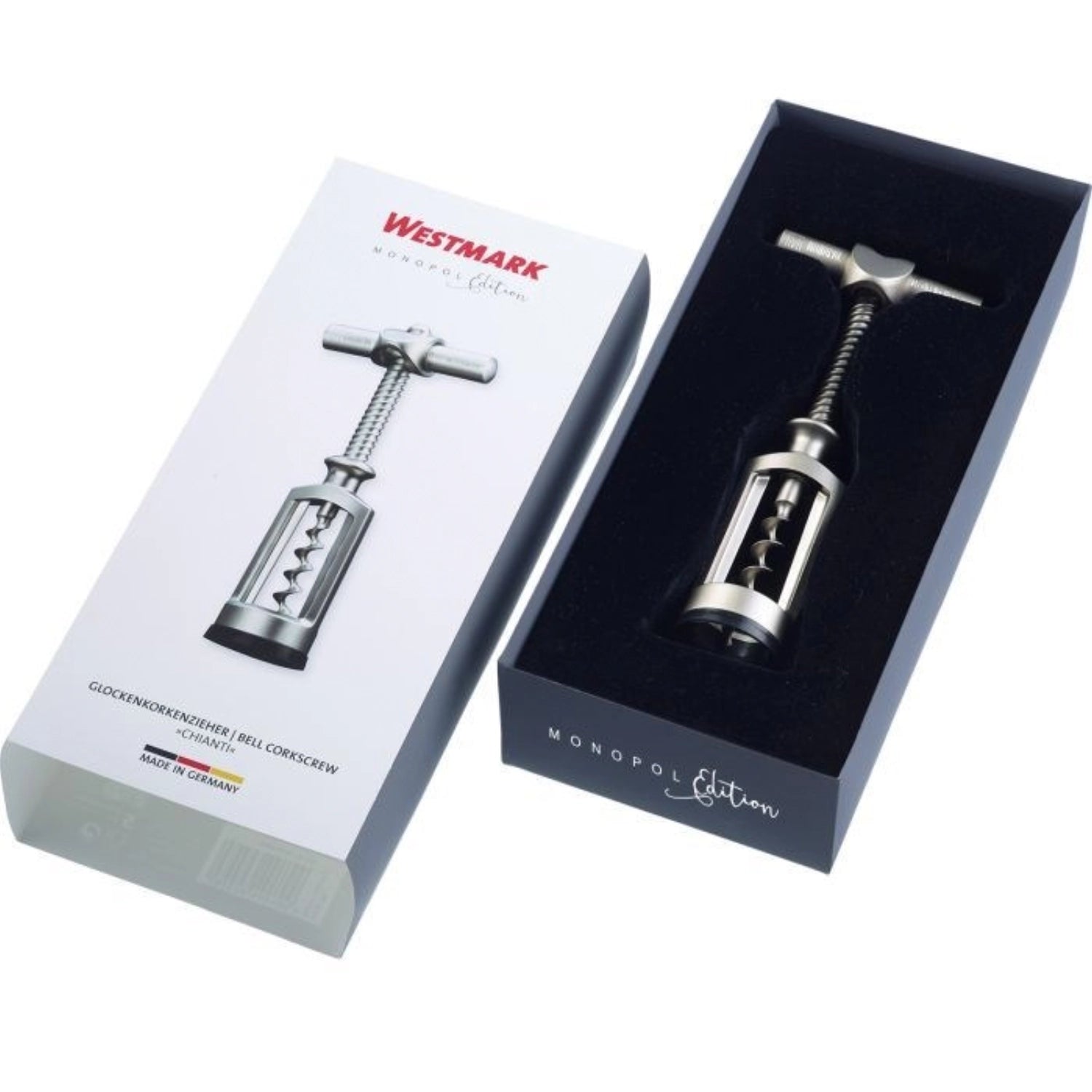 Chianti bell corkscrew in GK, matt finish, 15.5x7x3.