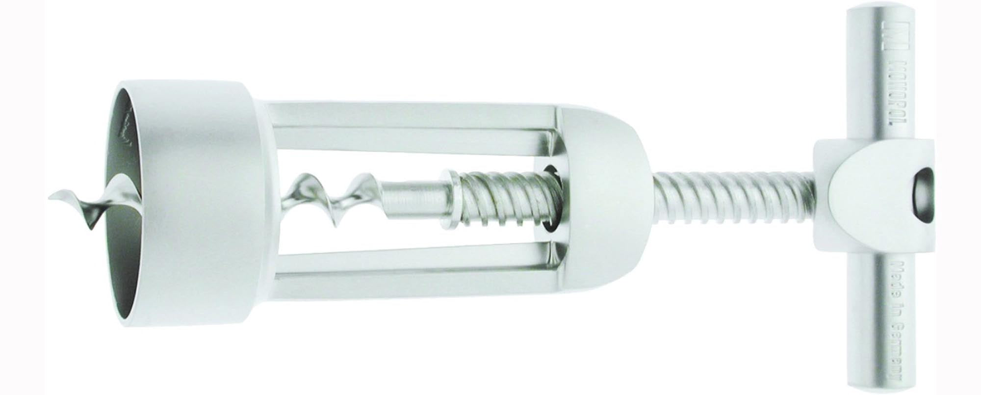 Glockenkorkenzieher Barolo, edelmattiert, 16x7x3.5cm in Silber präsentiert im Onlineshop von KAQTU Design AG. Barzubehör ist von Westmark