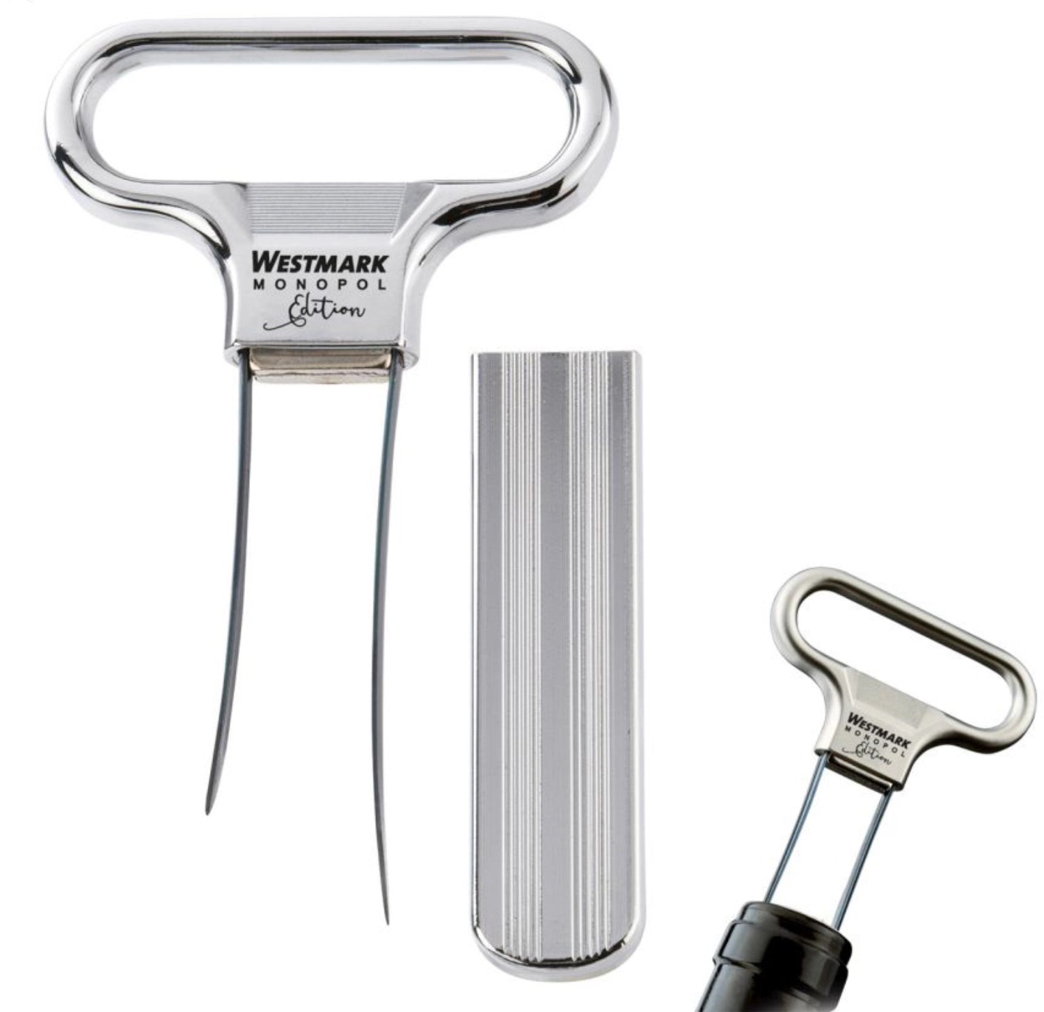 Des et méchants ah-so, chromé, 11x6,5x1cm