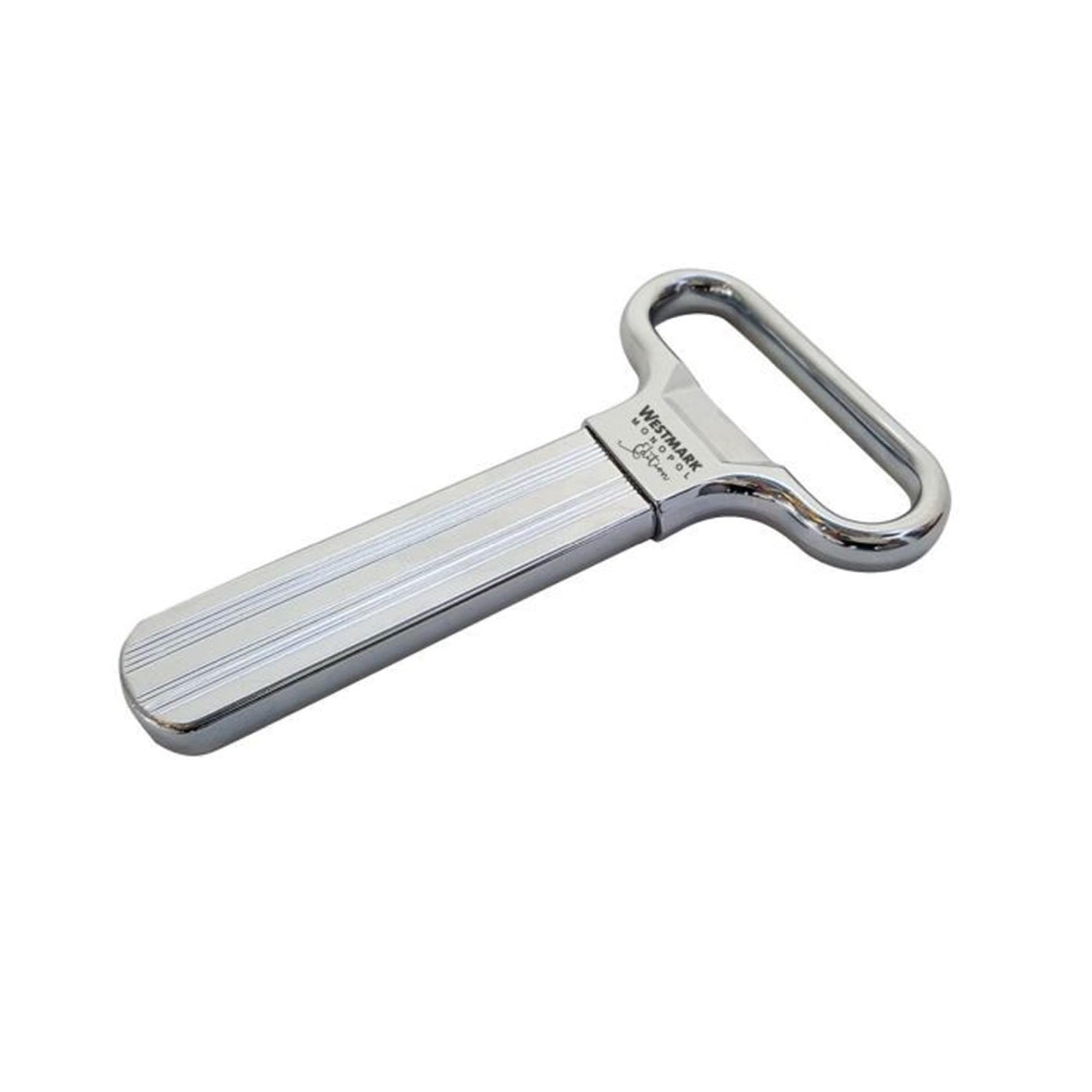 Eleganter Ah-So Ent- und Verkorker von Westmark, verchromt, ideal für empfindliche Korken, Masse: 11x6.5x1cm.