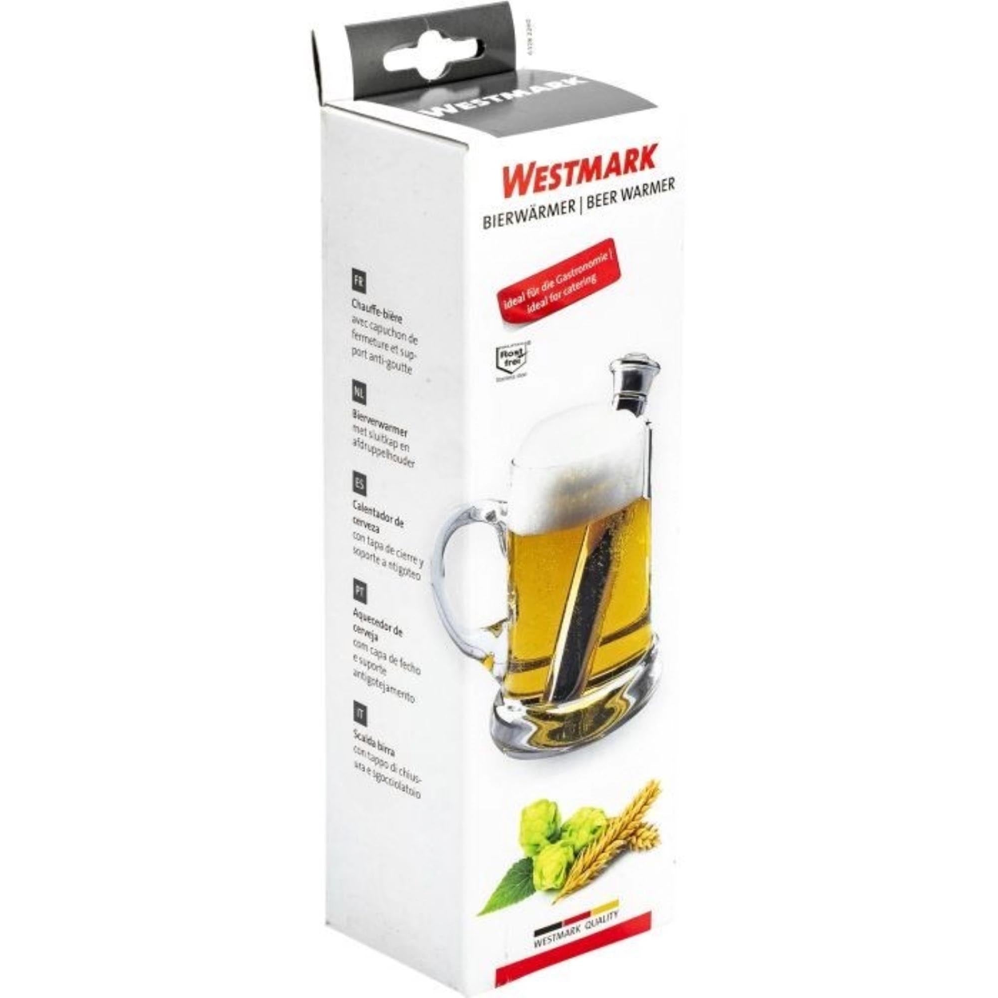 Westmark Bierwärmer mit Ständer, 6.5x6.5x17cm, perfekt zum Erwärmen von Bier für ein optimales Geschmackserlebnis.
