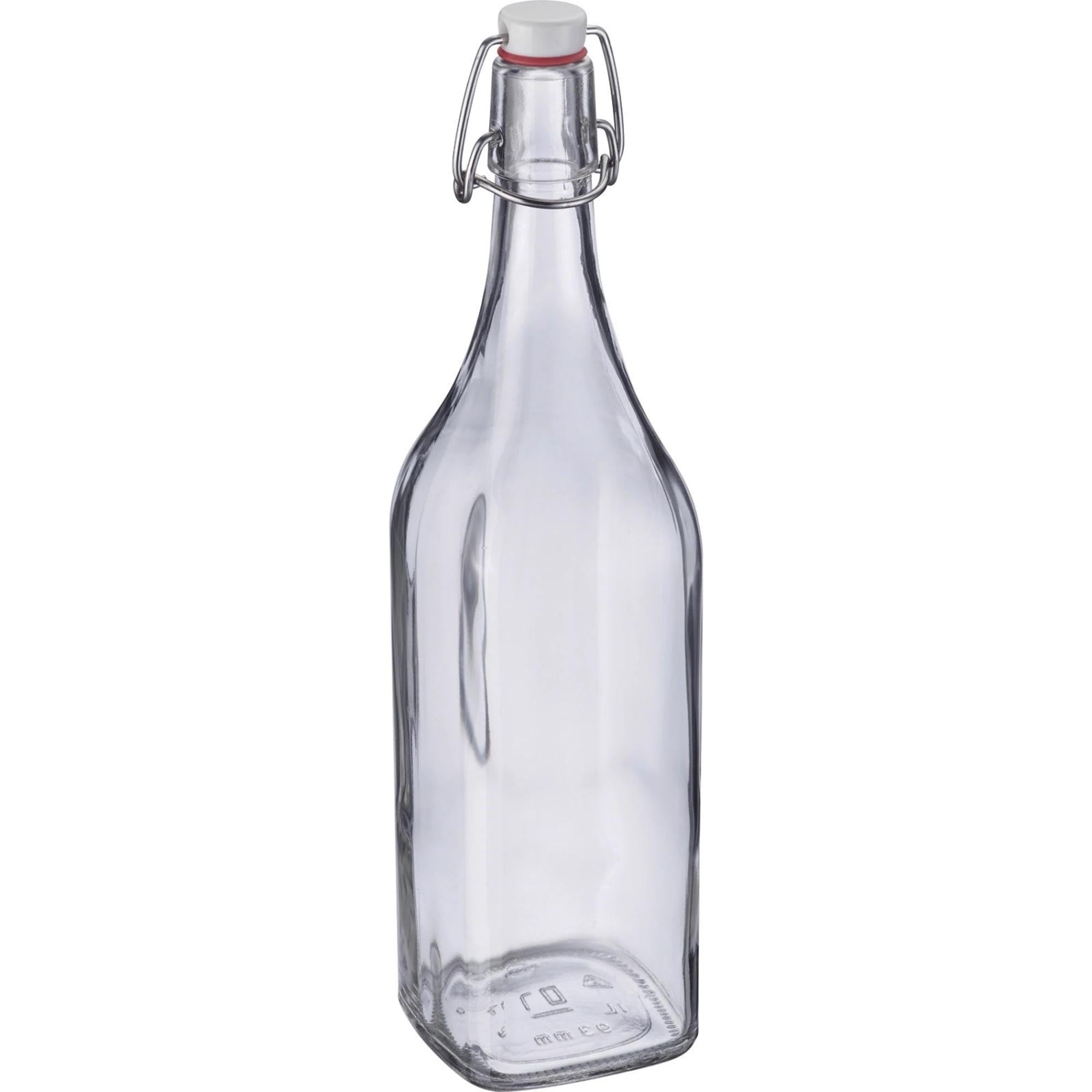 Bügelverschlussflasche 1l, m. Anhänger in Transparent präsentiert im Onlineshop von KAQTU Design AG. Flasche ist von Westmark