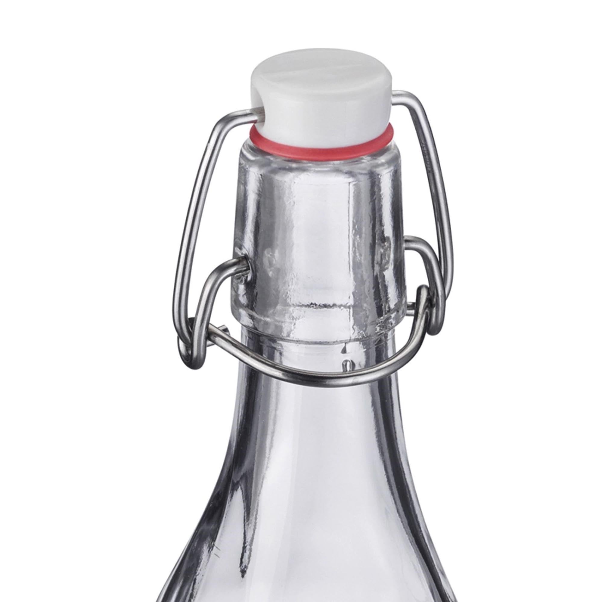 Stilvolle 250ml Bügelverschlussflasche von Westmark, perfekt für Flüssigkeiten, mit Anhänger zur persönlichen Kennzeichnung.