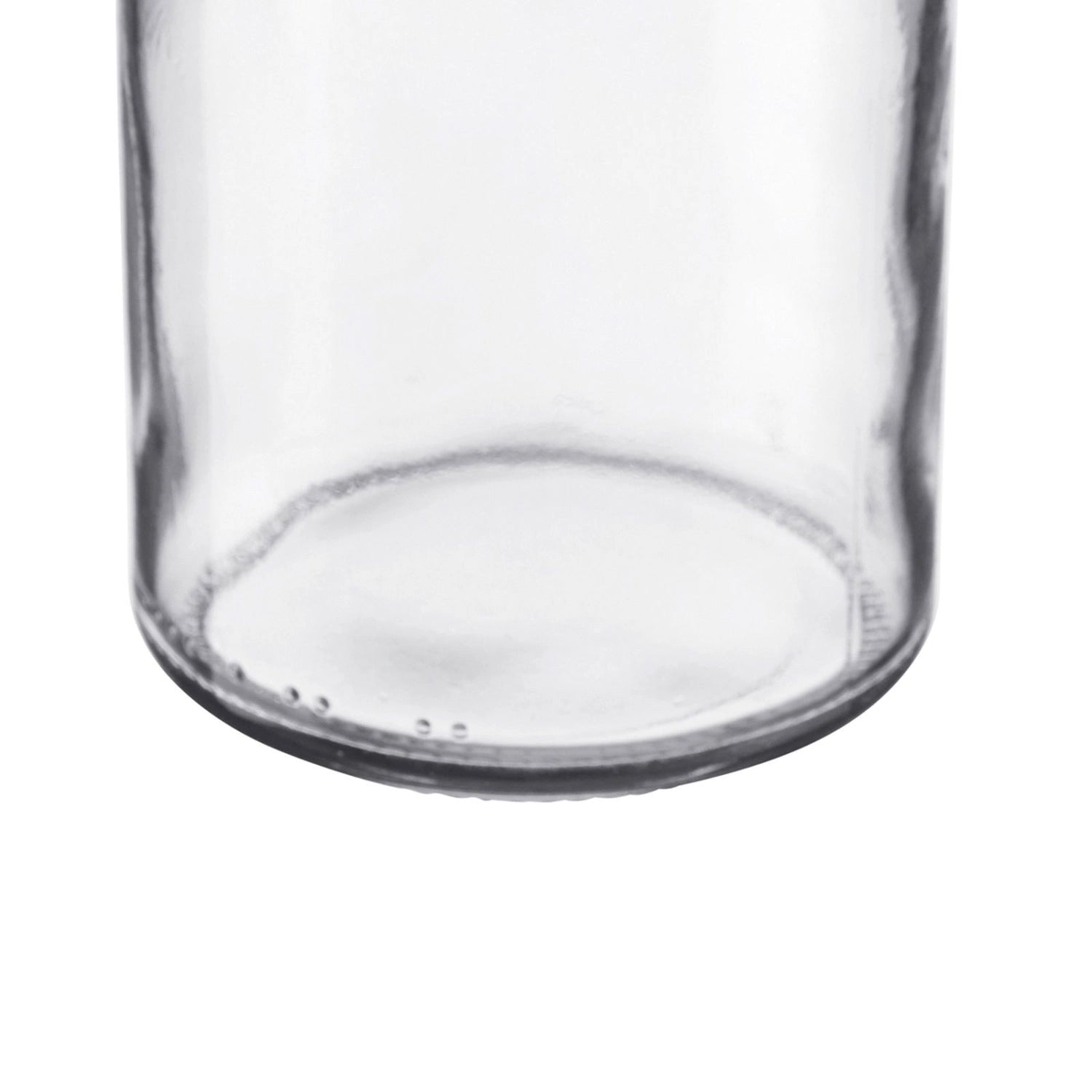Elegantes 230ml Sturzglas mit einem ansprechenden rot-weißen Deckel, ideal für die Aufbewahrung und Präsentation von Marmeladen und anderen Köstlichkeiten.