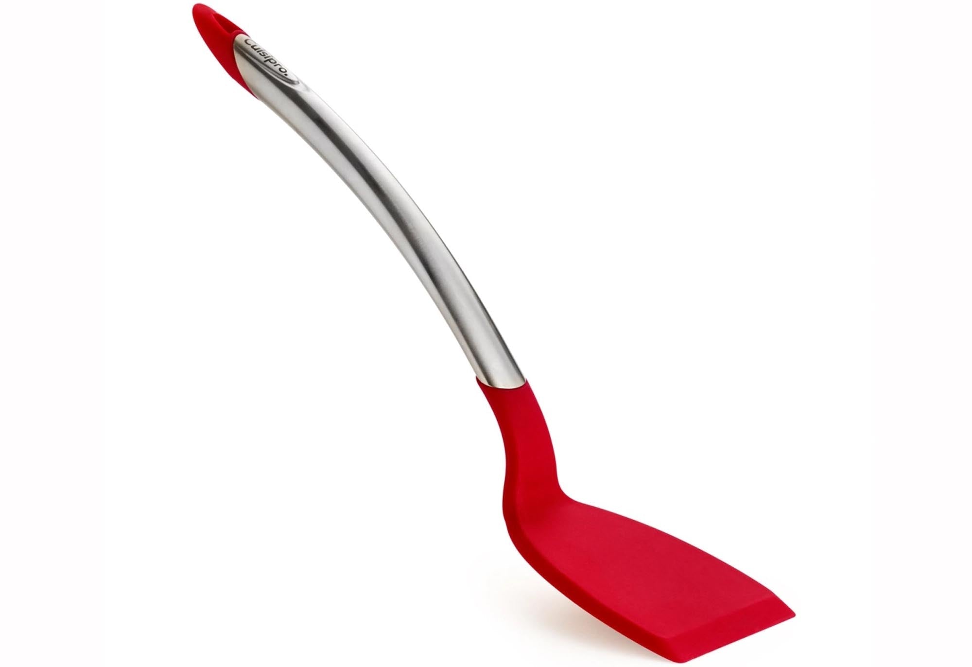 Cuisipro Wender 32cm: Edelstahl & Silikon, hitzebeständig bis 230°C, ergonomisch, ideal für Pfannkuchen & Lasagne.
