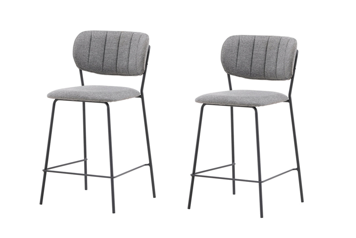 Glockenstuhl in Grau präsentiert im Onlineshop von KAQTU Design AG. Barstuhl ist von Venture Home