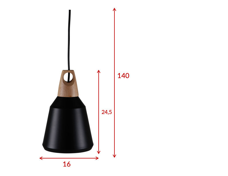 Nao Pendelleuchte in Schwarz präsentiert im Onlineshop von KAQTU Design AG. Pendelleuchte ist von Venture Home
