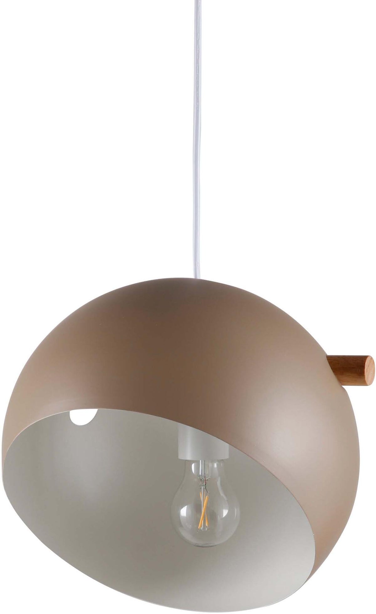 Tubbie Pendelleuchte in Beige präsentiert im Onlineshop von KAQTU Design AG. Pendelleuchte ist von Venture Home