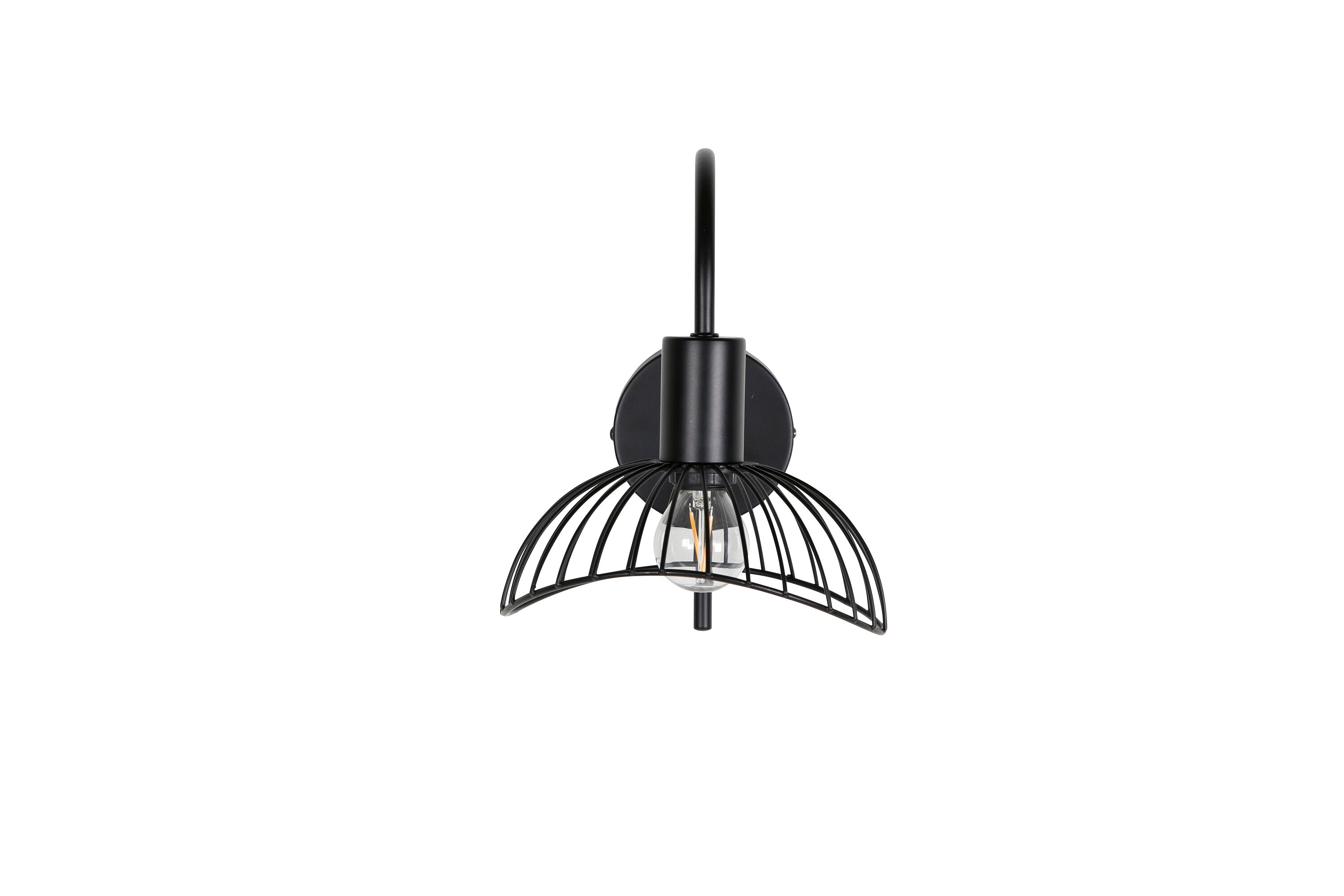 Elsa Wandleuchte in Schwarz präsentiert im Onlineshop von KAQTU Design AG. Wandleuchte ist von Venture Home
