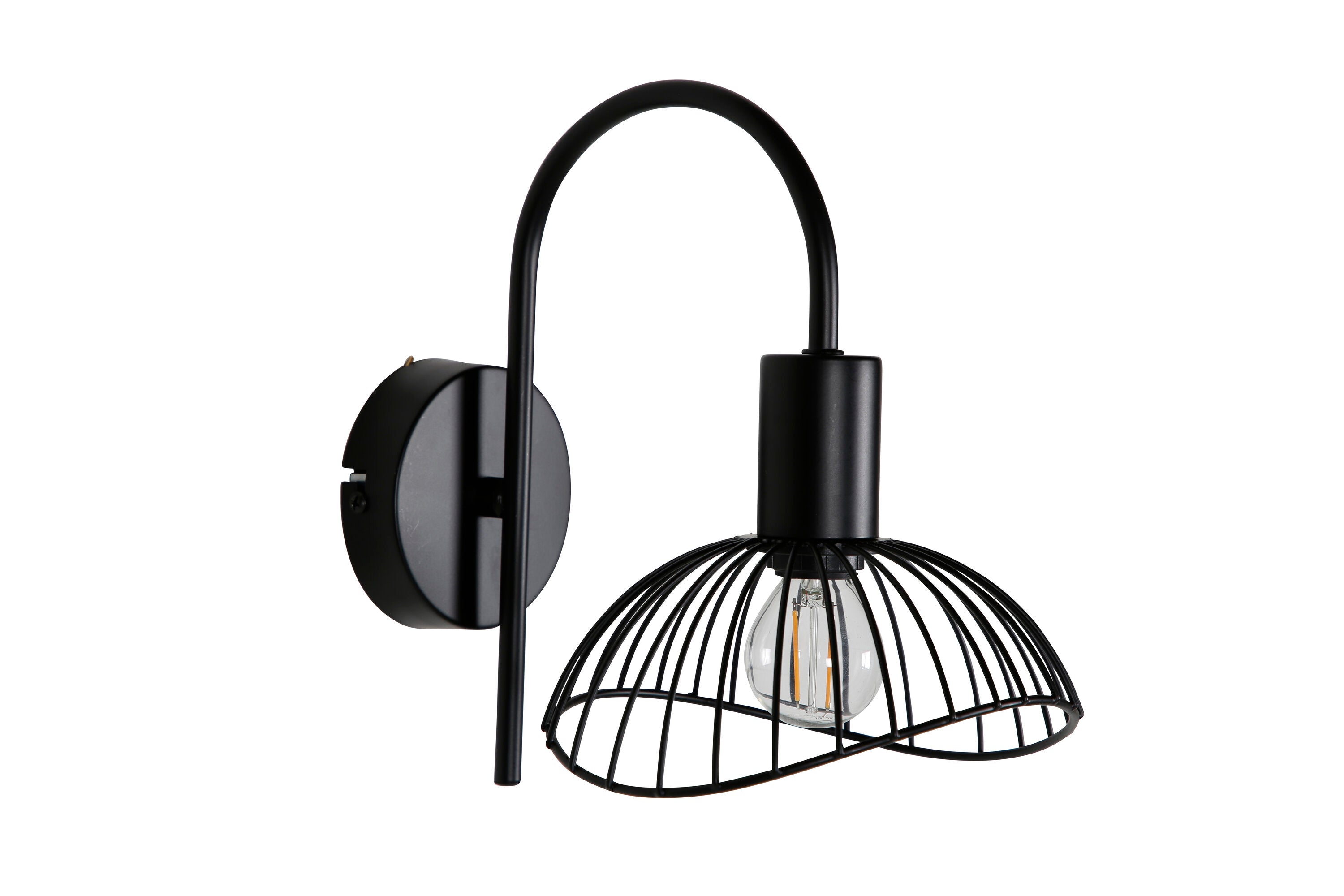 Elsa Wandleuchte in Schwarz präsentiert im Onlineshop von KAQTU Design AG. Wandleuchte ist von Venture Home