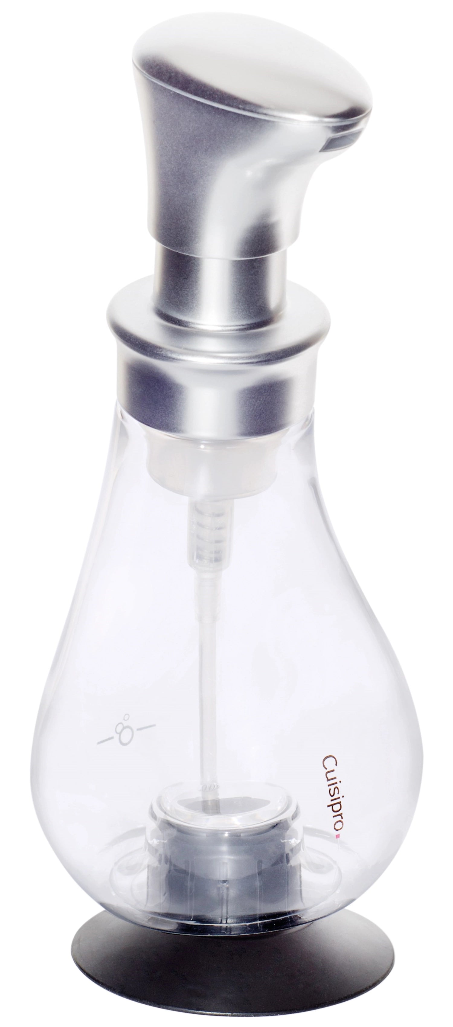 Schaum-Seifenspender matt Silber, 21 cm