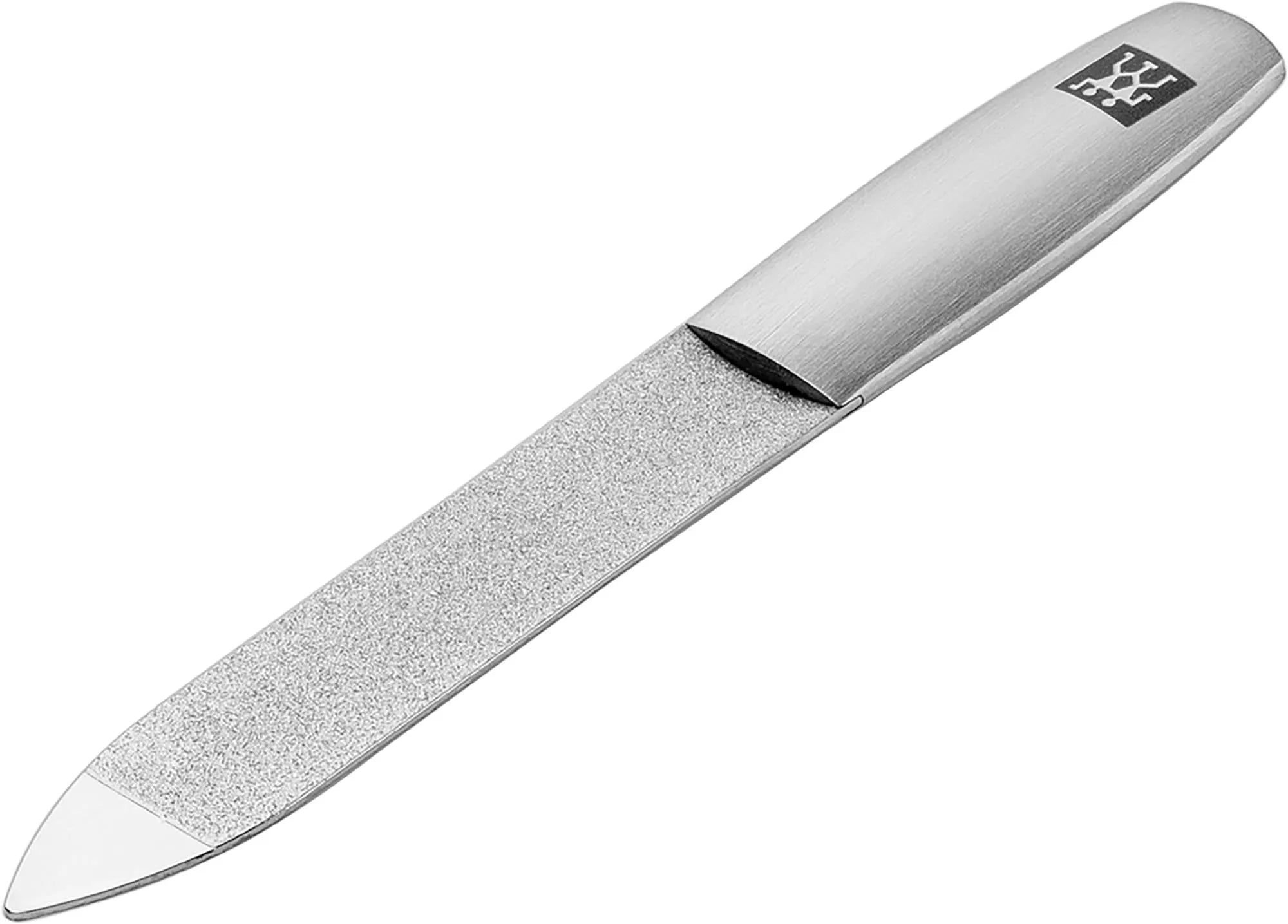 Elegante 90mm Saphir-Nagelfeile aus Edelstahl für perfekte Nägel.