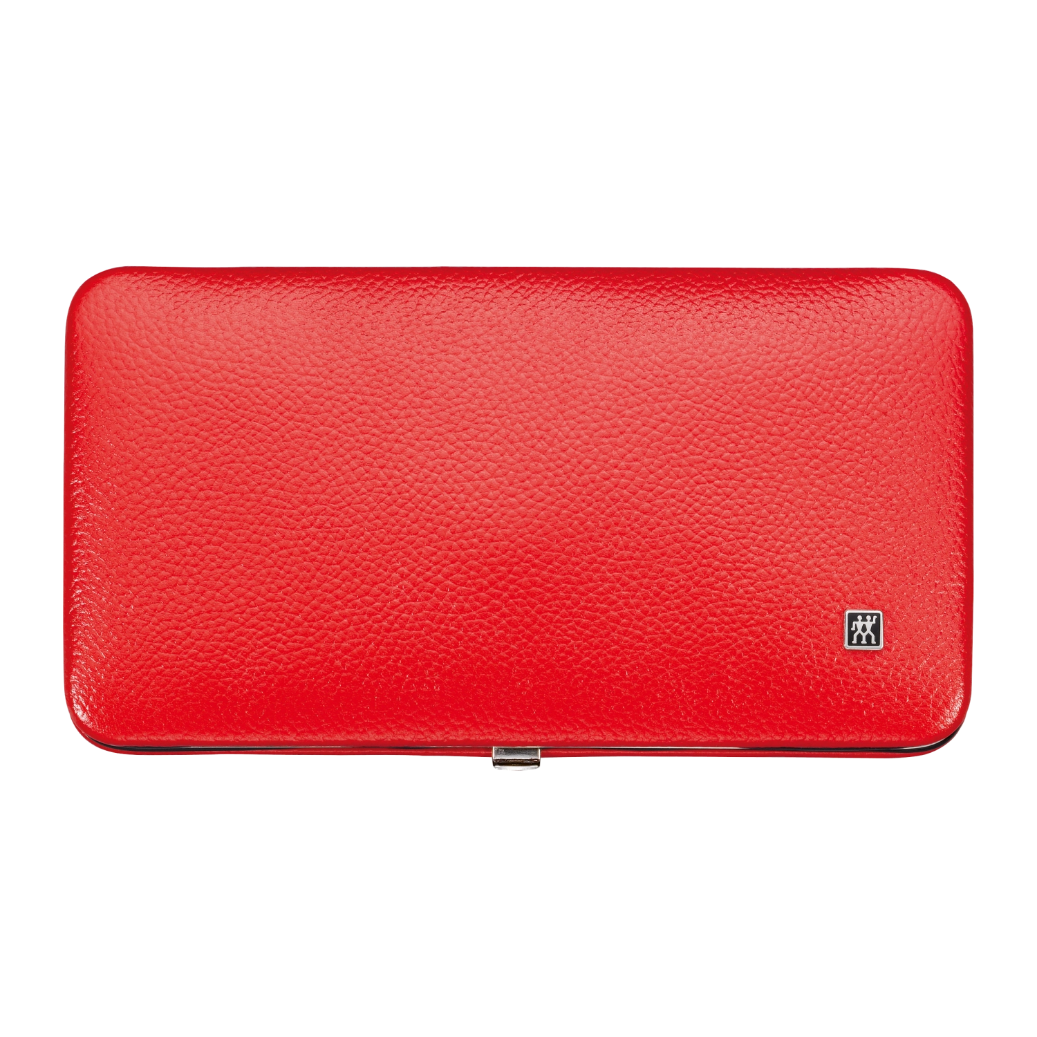 Elegantes 7-teiliges Rahmen-Etui aus rotem Rindleder von Zwilling.