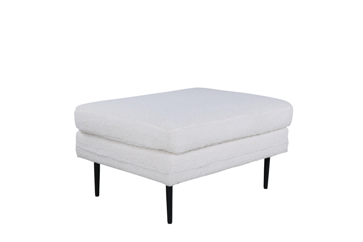 Boom Ottoman / Pouf in Weiss präsentiert im Onlineshop von KAQTU Design AG. Ottoman ist von Venture Home