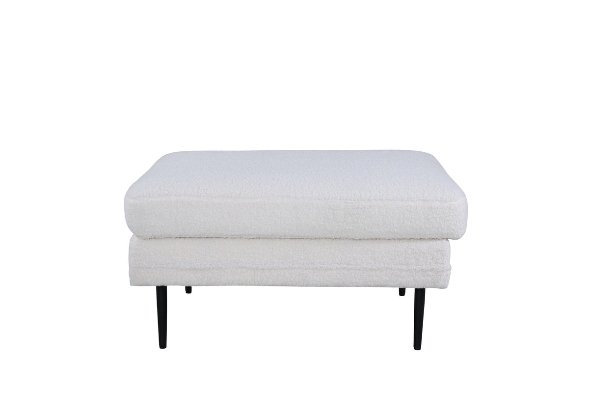 Boom Ottoman / Pouf in Weiss präsentiert im Onlineshop von KAQTU Design AG. Ottoman ist von Venture Home