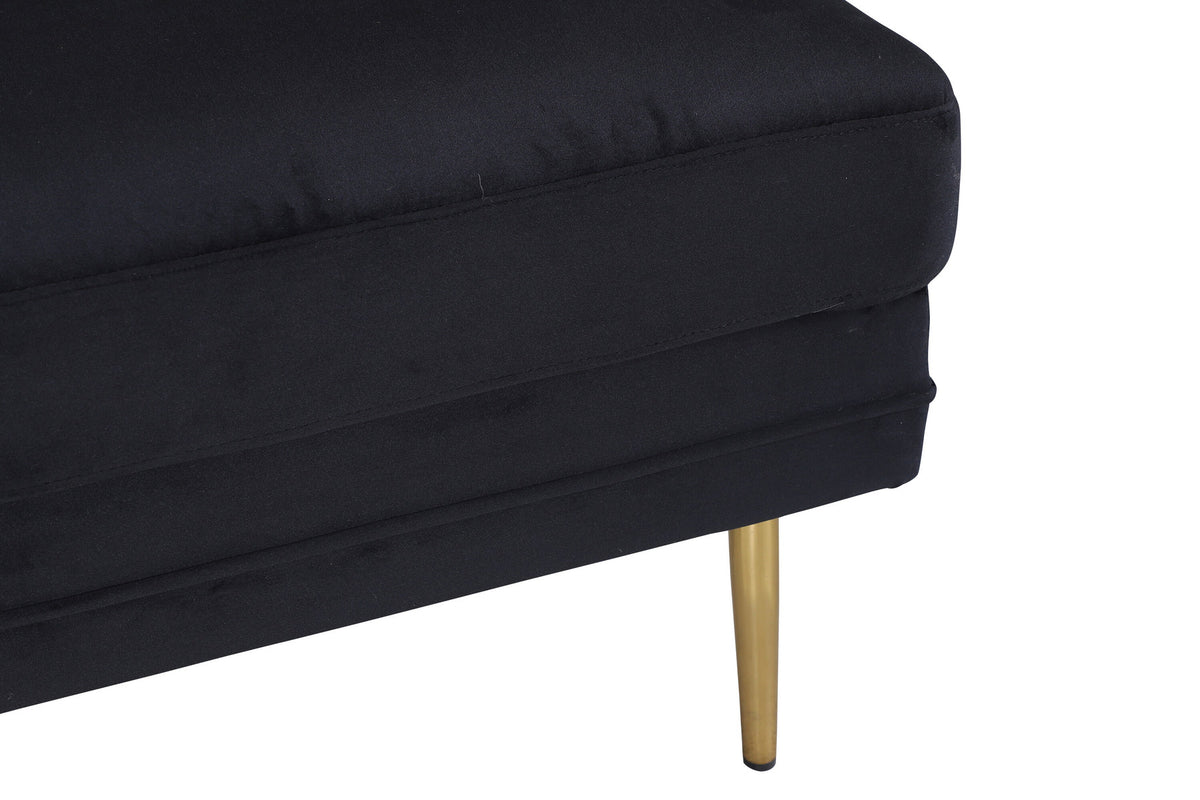 Boom Ottoman / Pouf in Schwarz präsentiert im Onlineshop von KAQTU Design AG. Ottoman ist von Venture Home