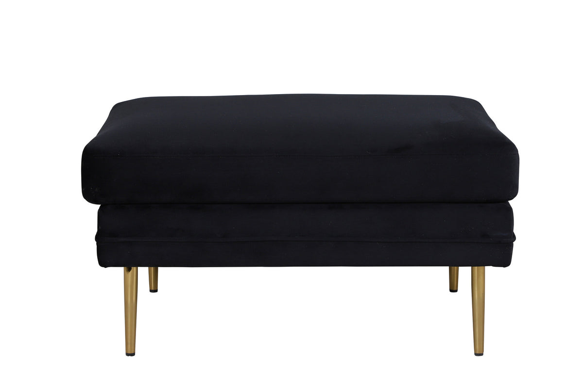 Boom Ottoman / Pouf in Schwarz präsentiert im Onlineshop von KAQTU Design AG. Ottoman ist von Venture Home