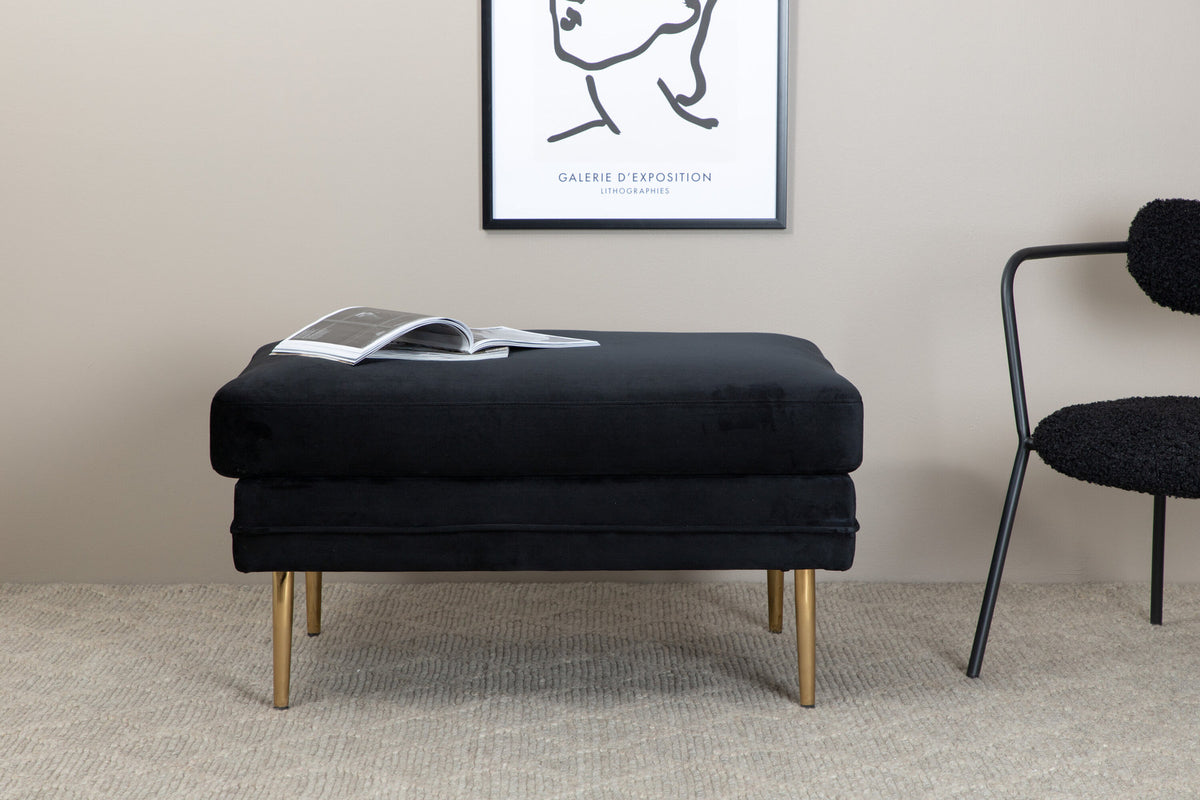 Boom Ottoman / Pouf in Schwarz präsentiert im Onlineshop von KAQTU Design AG. Ottoman ist von Venture Home