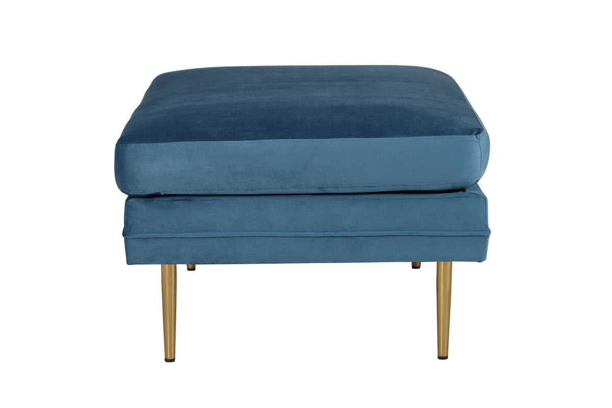 Boom Ottoman / Pouf in Blau präsentiert im Onlineshop von KAQTU Design AG. Ottoman ist von Venture Home
